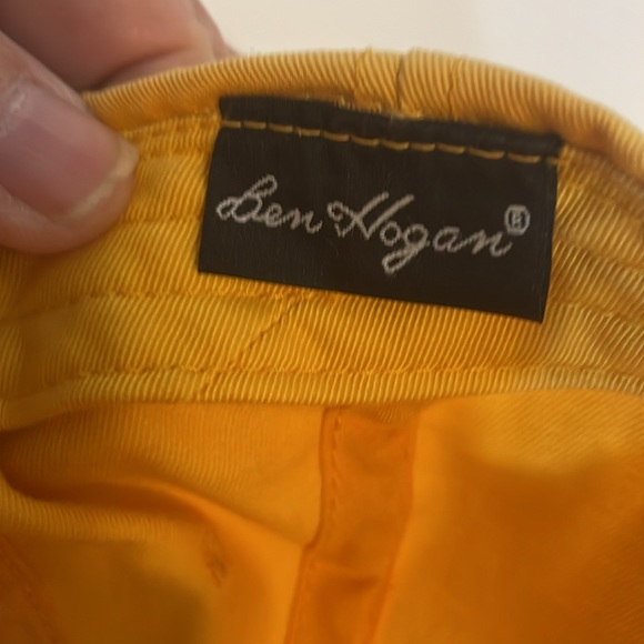 Ben Hogan baseball hat cap yellow strap adjustable golf embroidered - Picture 6 of 7